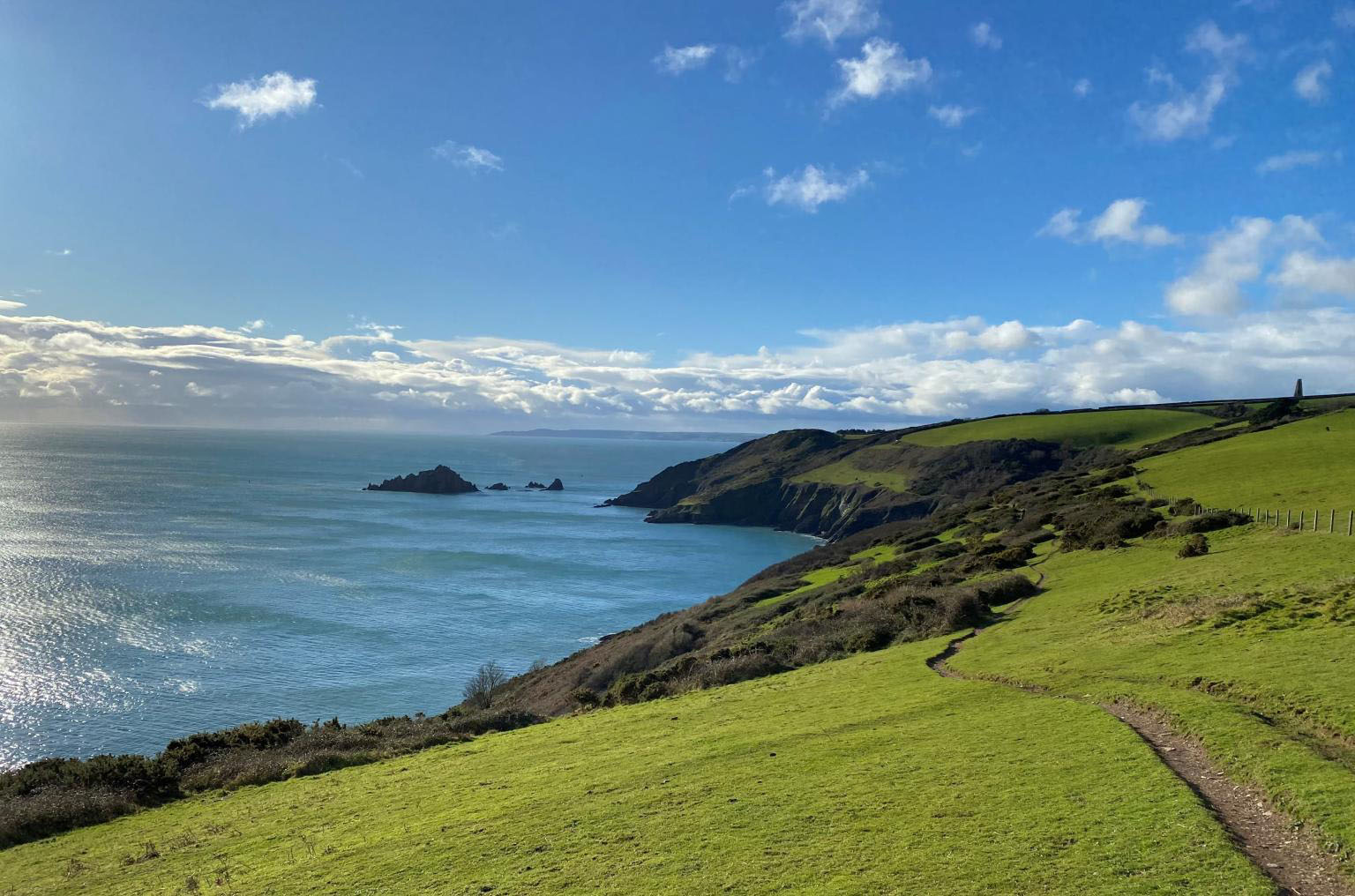View of the Devon coast
