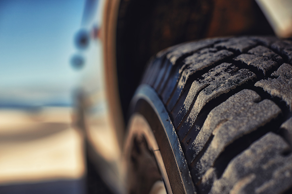 Landrover tyre closeup