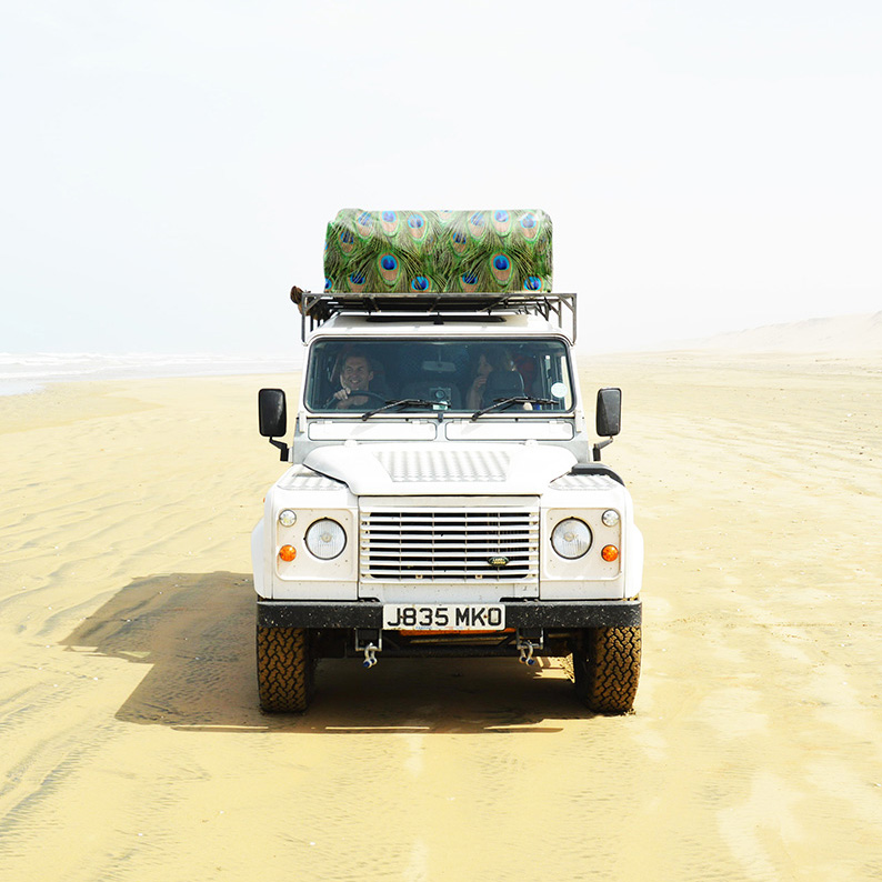 Landrover in the desert