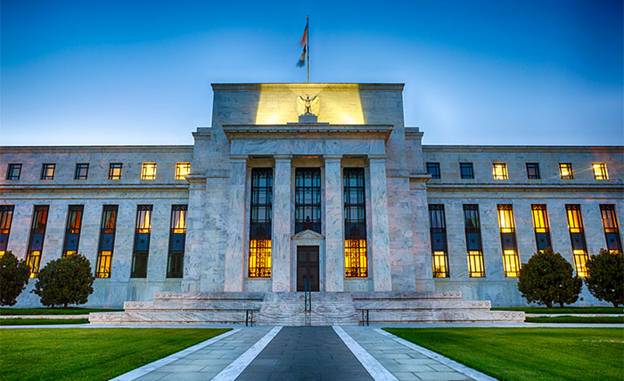The Federal Reserve Building In Washington DC, USA