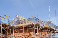 Roof of property undergoing refurbishment
