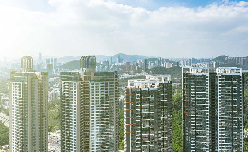 Apartments in the Shenzhen skyline