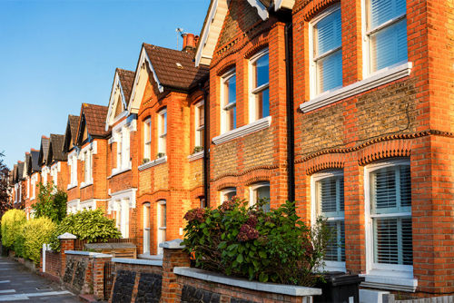 West London terraced houses
