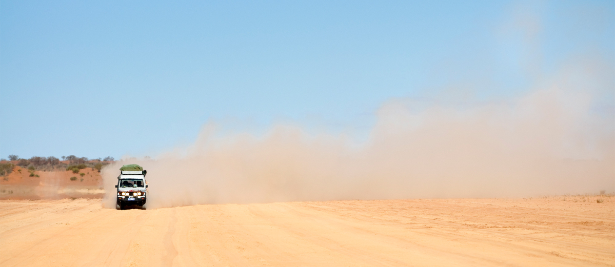 Landrover in the desert