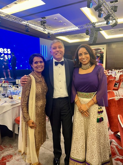 Sherelle Sehangara with guests at the Asian Business Awards