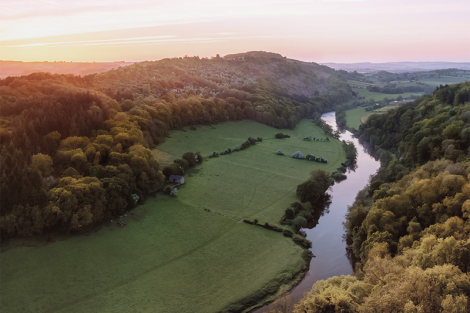 Countryside river view