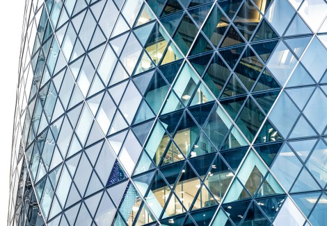 Gherkin building face