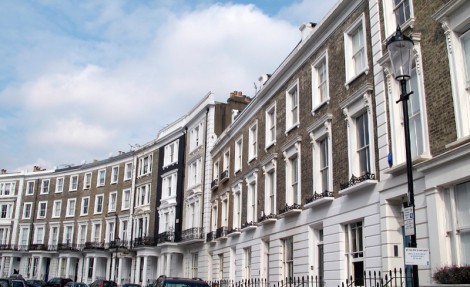Houses in Notting Hill London UK