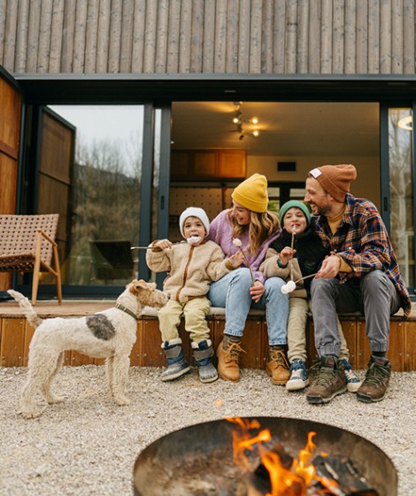 cheerful family