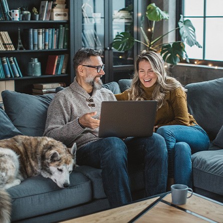Couple at home