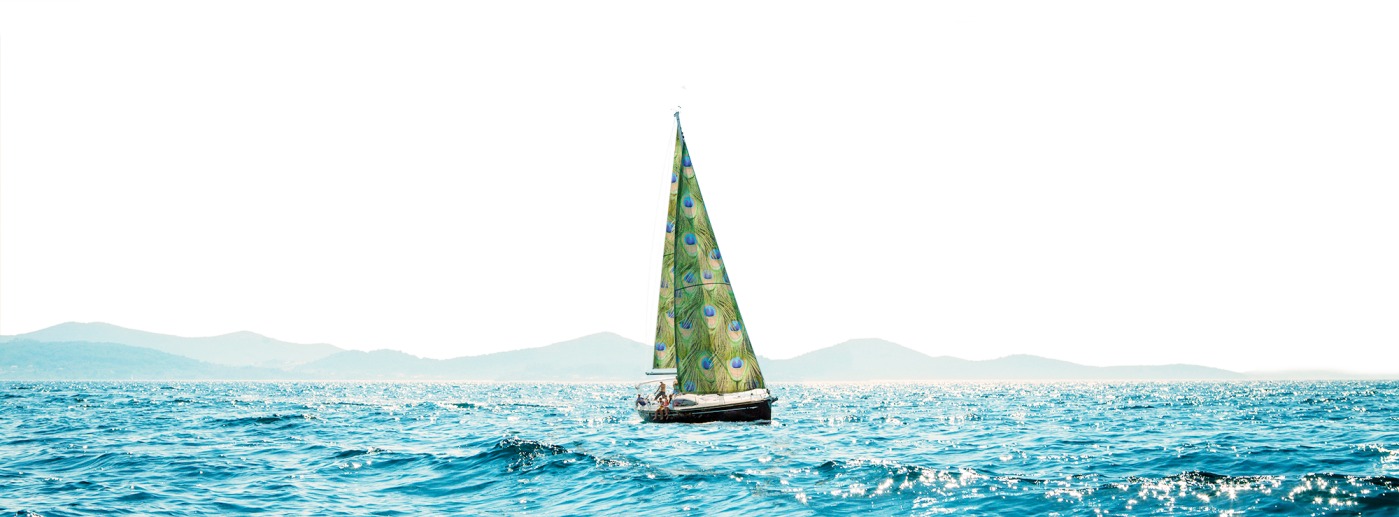 Sailing boat on the sea