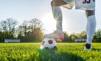 Football player standing