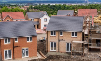 Houses under construction